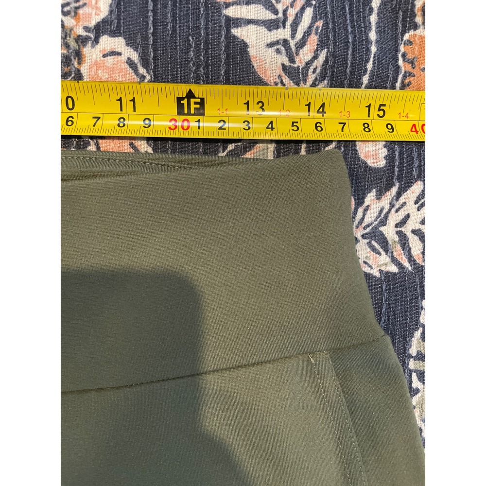 Express Ponte Pant Women Size M Olive Green High Rise Slim Tapered Leggings New - Picture 11 of 14